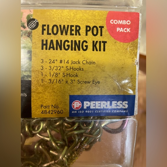 Peerless Chain Flower Pot Hanging Kit, Zinc - Picture 3 of 3